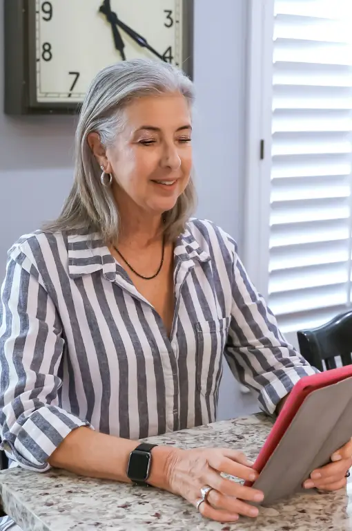 Homeowner booking a painting estimate on a tablet