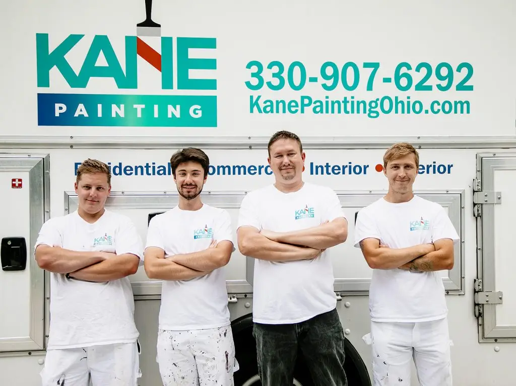 The Kane Painting crew in front of a company van